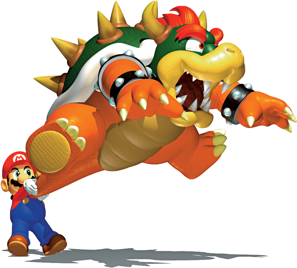 The Super Mario 64 Difference - Super Mario And Bowser (1125x900)