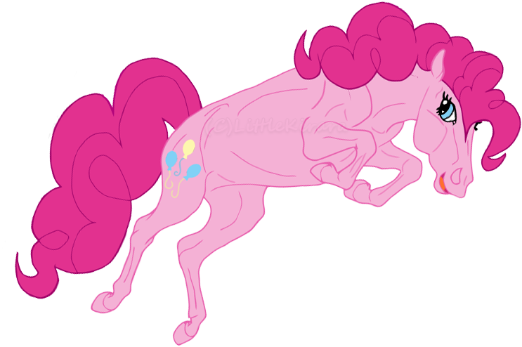 Miniature Horse By Littlekirara - Pinkie Pie As A Horse (757x517)