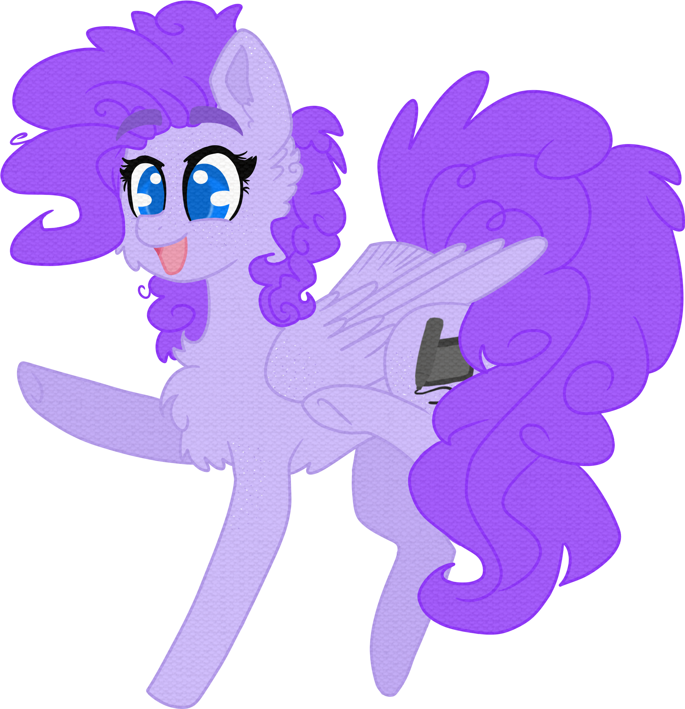 The Fluffiest Horse By Colourful-era - Cartoon (2448x2600)