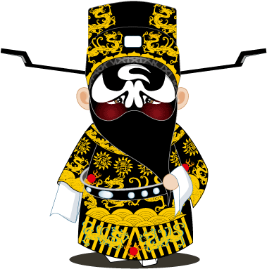 China Peking Opera Judge Bao Fiction - Peking Opera Cartoons (500x600)