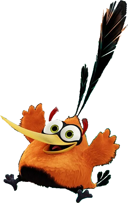 Bubbles - Angry Birds Movie Orange Bird (514x802)