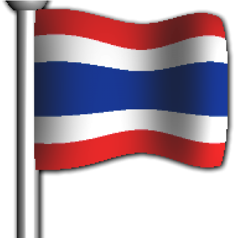 Thailand Flag Clipart Cute - Clip Art (640x480)