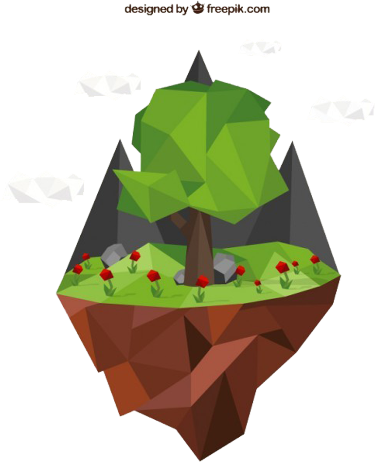 Polygon Geometry Tree Euclidean Vector - Illustration (999x999)