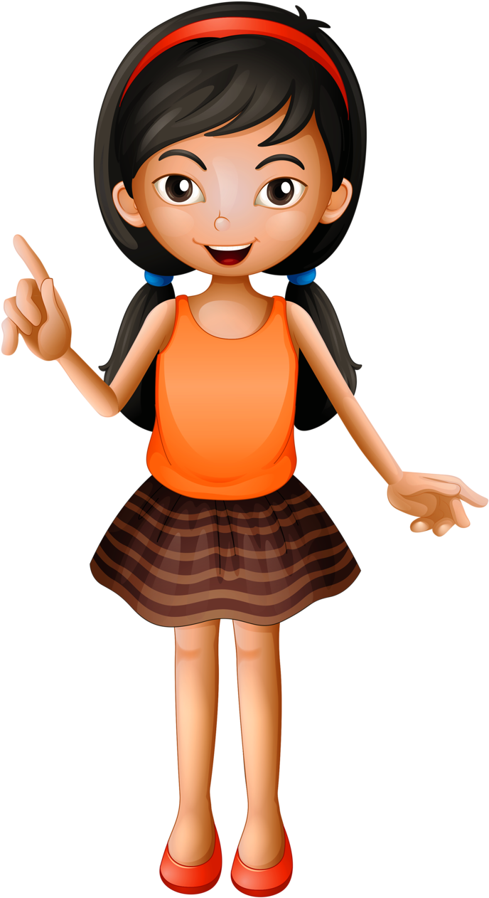 11 - Girl Clipart (706x1280)