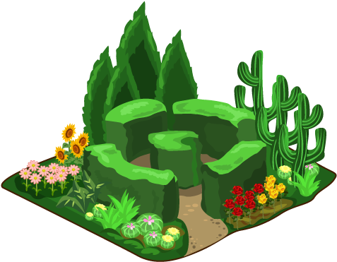 Garden Clipart Zoo - Illustration (482x377)