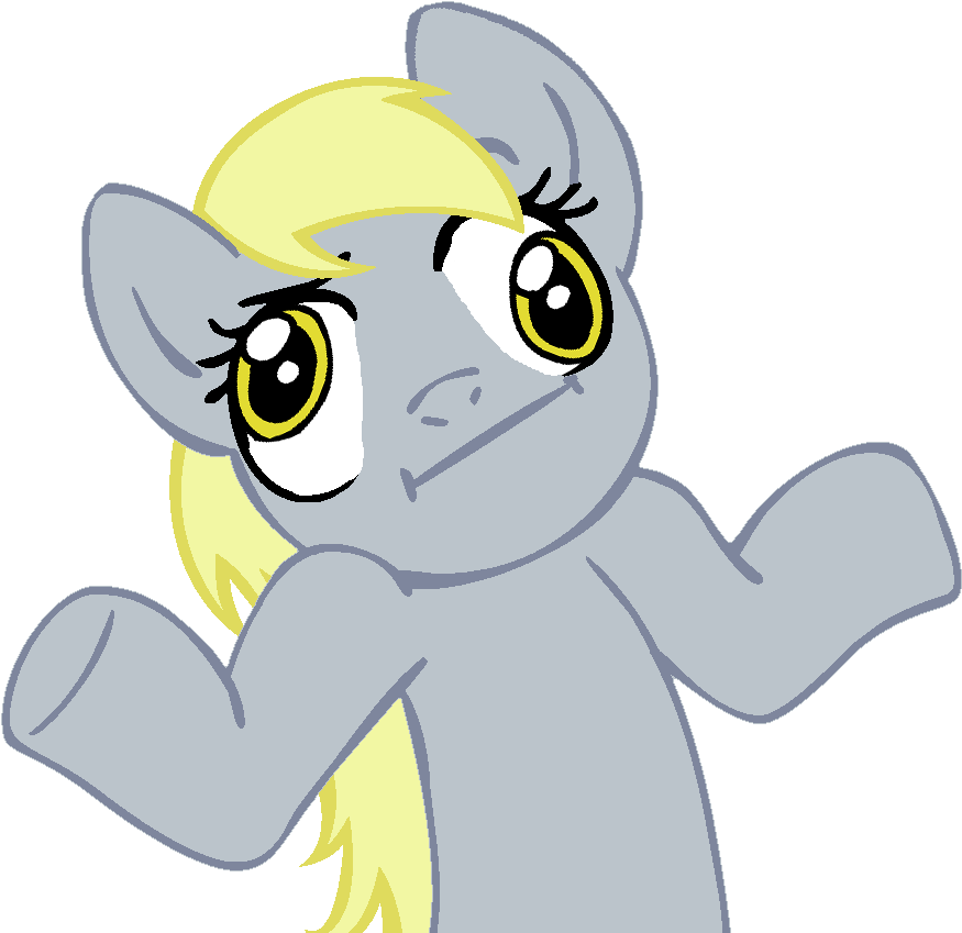 My Little Pony Derpy Hooves For Kids - Derpy Hooves Shrug (945x945)