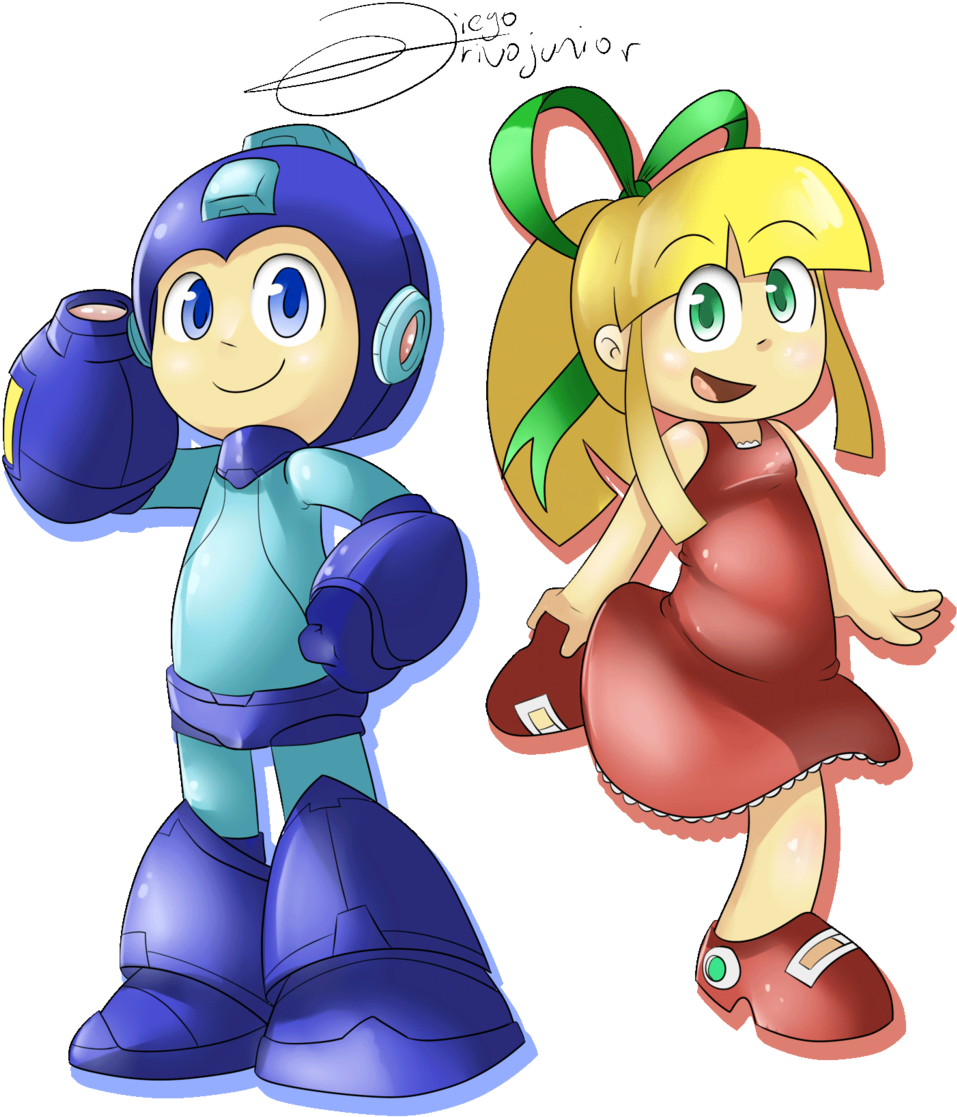 Cartoon Fan Art Mega Man - Cartoon (1024x1161)