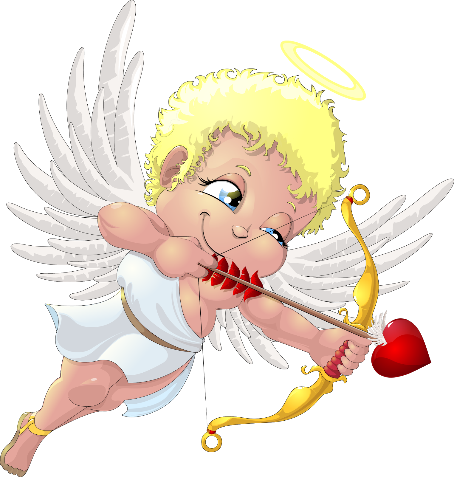 Thần Cupid - Днем Святого Валентина Гиф (1523x1600)