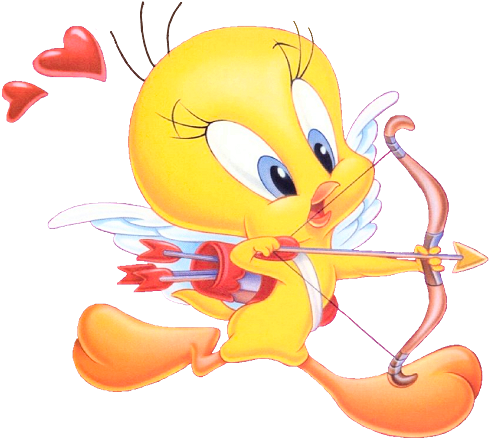 Tweetycupid Opftd - Fuglen I Tom Og Jerry (500x449)