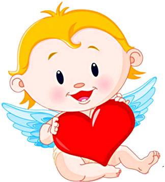 Cupid Png - Baby Cupid Cartoon (345x381)