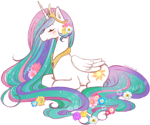 My Little Pony Friendship Is Magic Wallpaper Titled - Princesa Celestia (500x412)