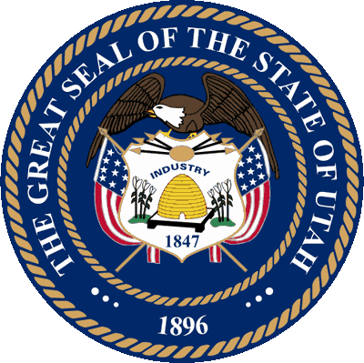 Utah State Seal - Utah State Symbol (400x399)
