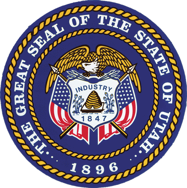 The Utah Commission On Criminal And Juvenile Justice - Great Seal Of Utah (375x377)