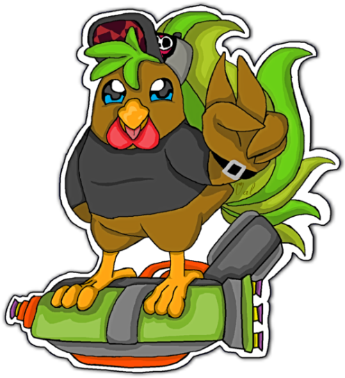 I Finished It Just In Time Happy Birthday, Chase Brody - Cartoon (500x552)