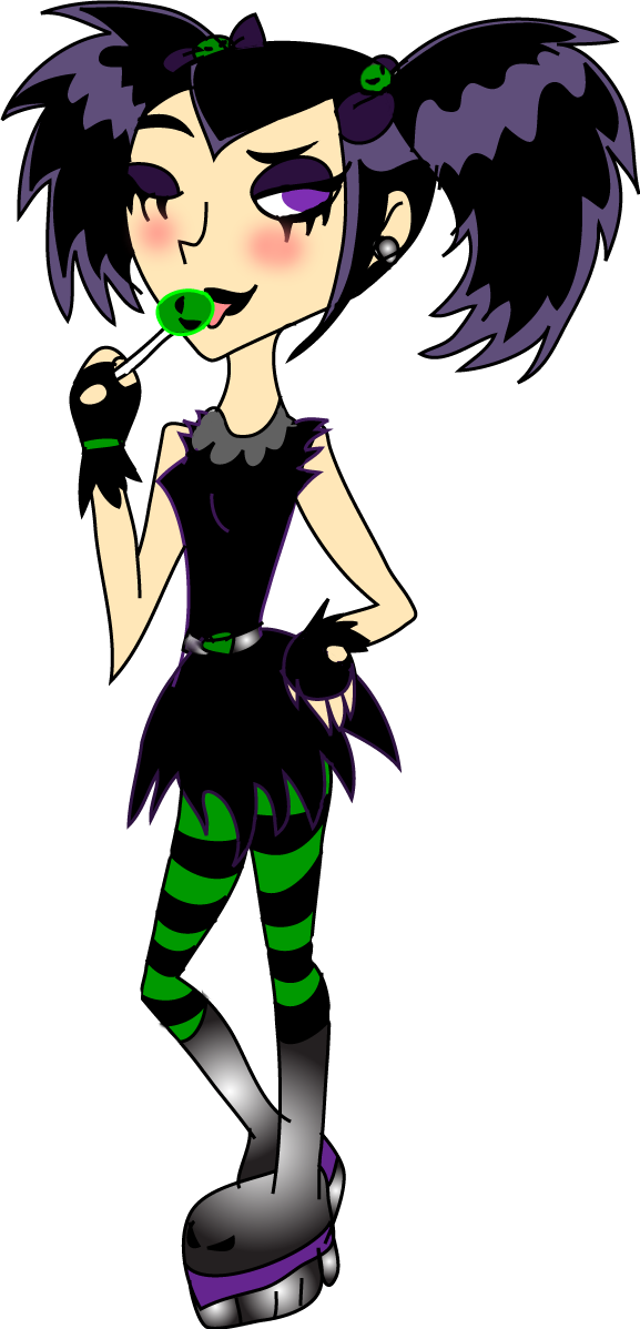Goth Sam Is Best Sam By Purfectprincessgirl - Cartoon (577x1198)