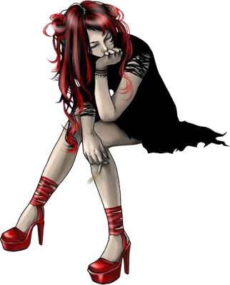 Go-18 - Gothic Png Picture Frame (322x400)