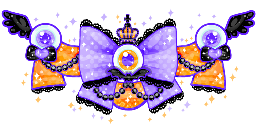 Strange Lolita Halloween Bow By Missjediflip - Tattoo (900x420)