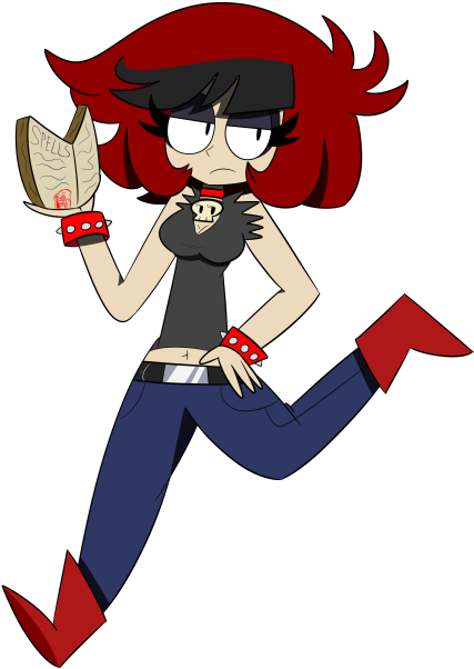 “rachel The Stereotypical Goth ” - Cartoon (500x636)