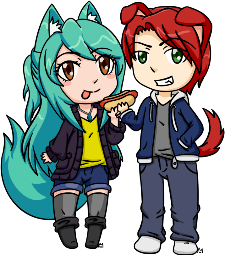 Neko And Ghetto By Neko San Art - Cartoon (836x955)