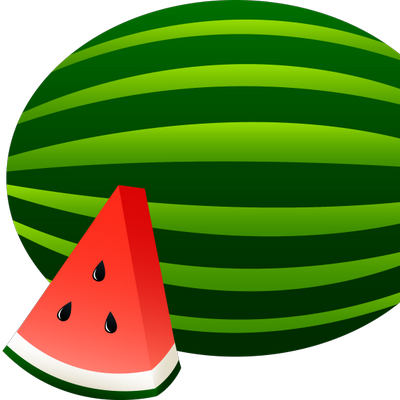 Ghetto Life Goals - Watermelon Clip Art (400x400)