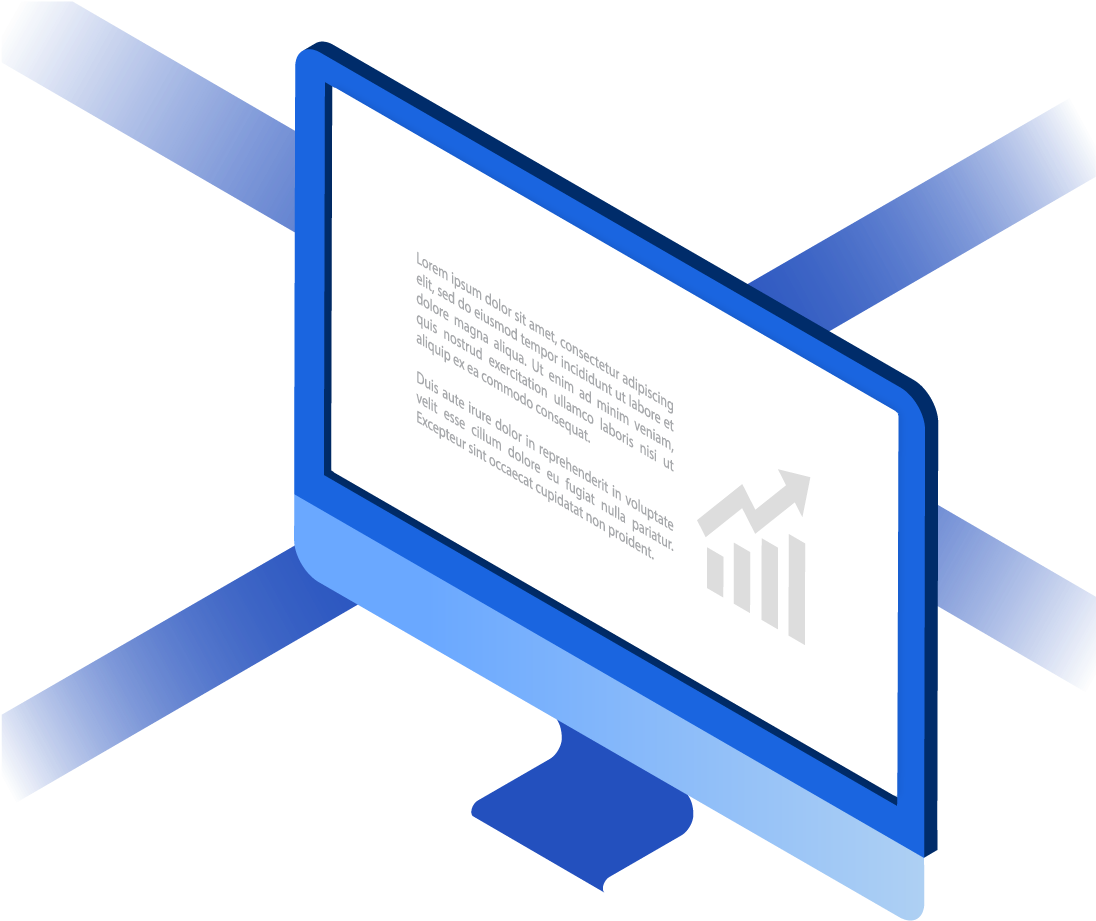 Monitor With News Illustration - Illustration (1095x991)