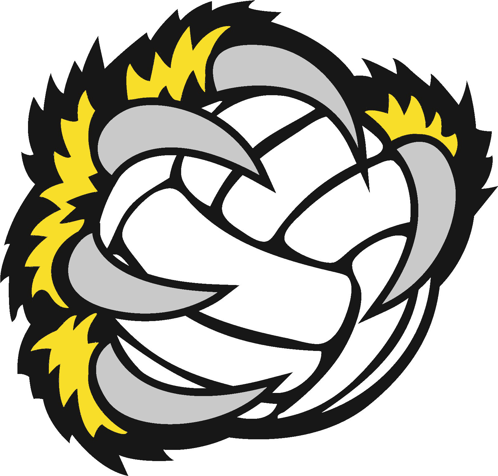 Aggression Vbc - Volleyball Clipart (1648x1590)