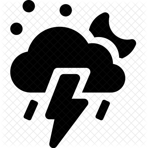 Thunder, Storm, Night, Dark, Horror, Light, Cloud, - Weather (512x512)