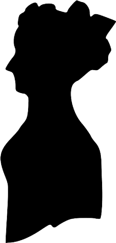 Pin Lady Silhouette Clip Art - Old Fashioned Woman Silhouette (400x800)