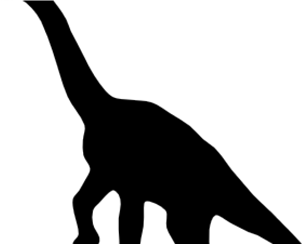 Dinosaur Black Cliparts - Custom Brontosaurus Silhouette Throw Blanket (640x480)