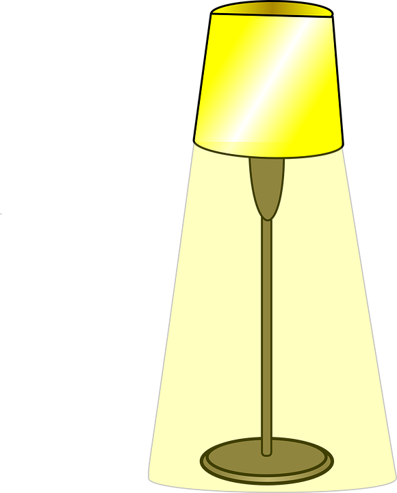 Light Lamp Shining Turned - Floor Lamp Clip Art (580x720)