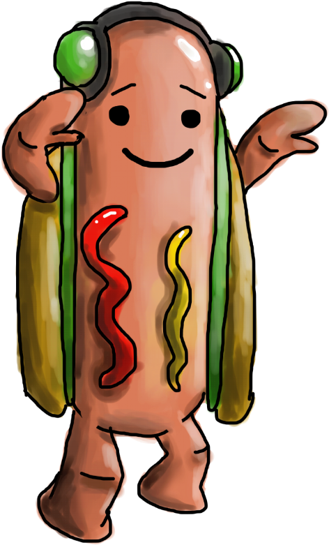 Snapchat Clipart Hotdog - Illustration (514x800)