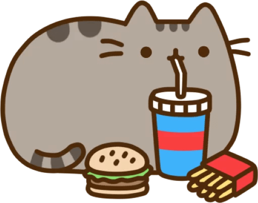 Meow Cat Russia Kitten Sweetfreetoedit - Cat Eating Food Cartoon (511x403)