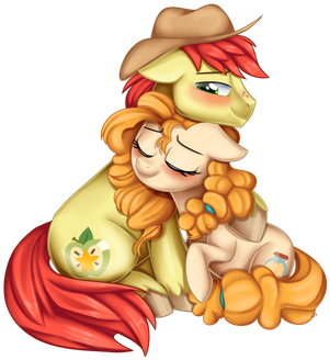 Bright Mac And Pear Butter From Mlp Season - Dari Language (347x350)