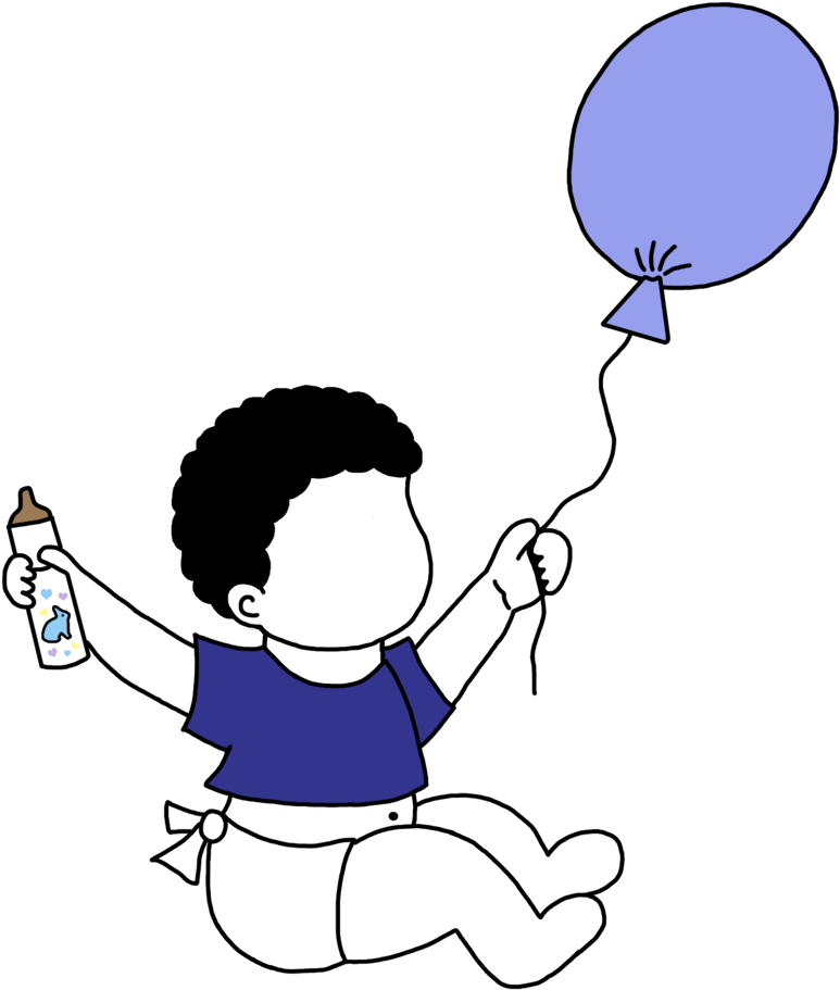 Birth Announcements Baby Boy With Balloons Mandys Moon - Adoption (1000x1000)