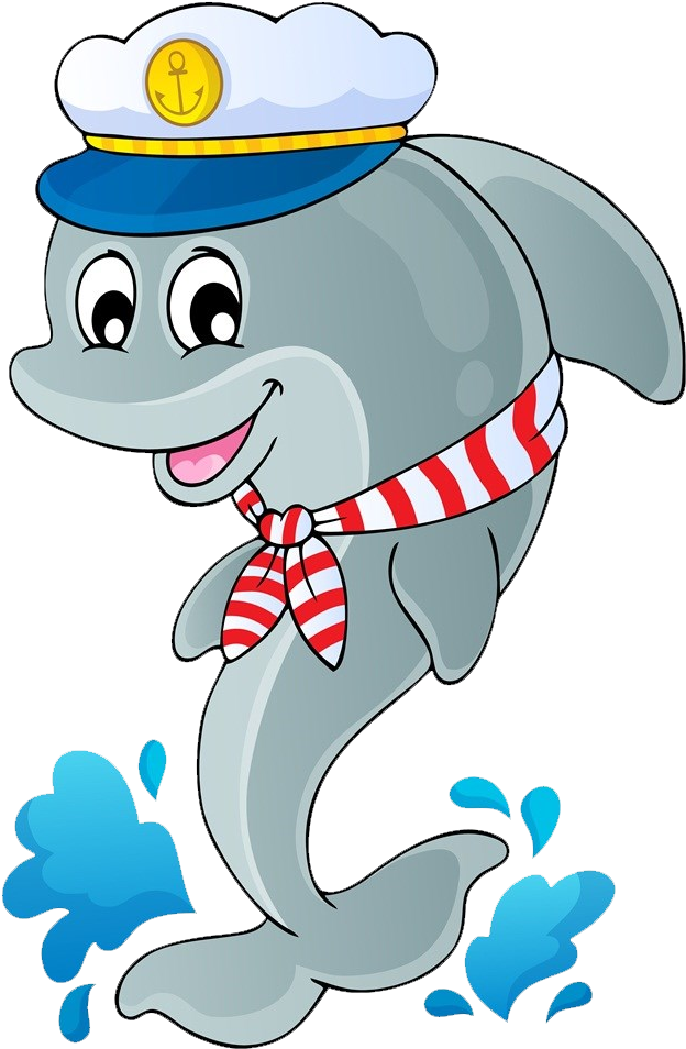 Royalty Free Dolphin Sailor Clip Art - Dolphin (1024x1024)