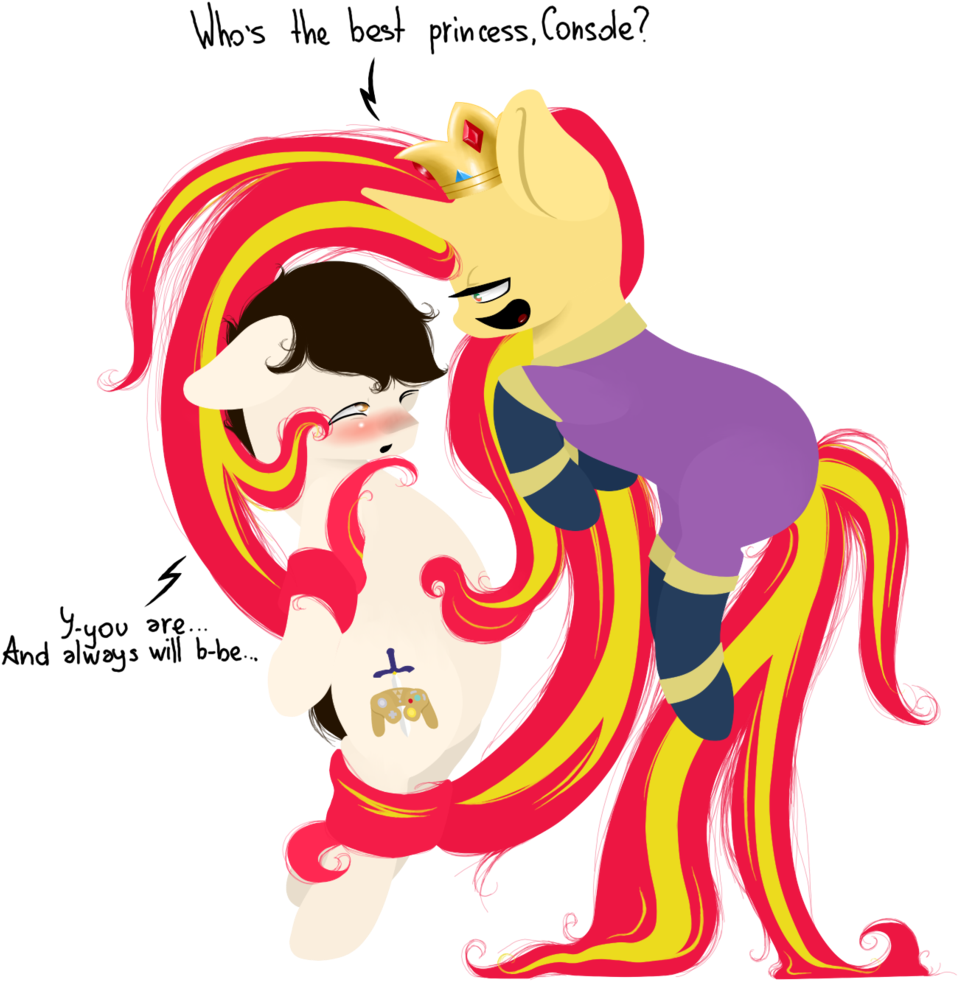 Console Command And Sunset Mane Iac By Lucky Jacky - Mlp Mane Styles Ideas (1024x1006)