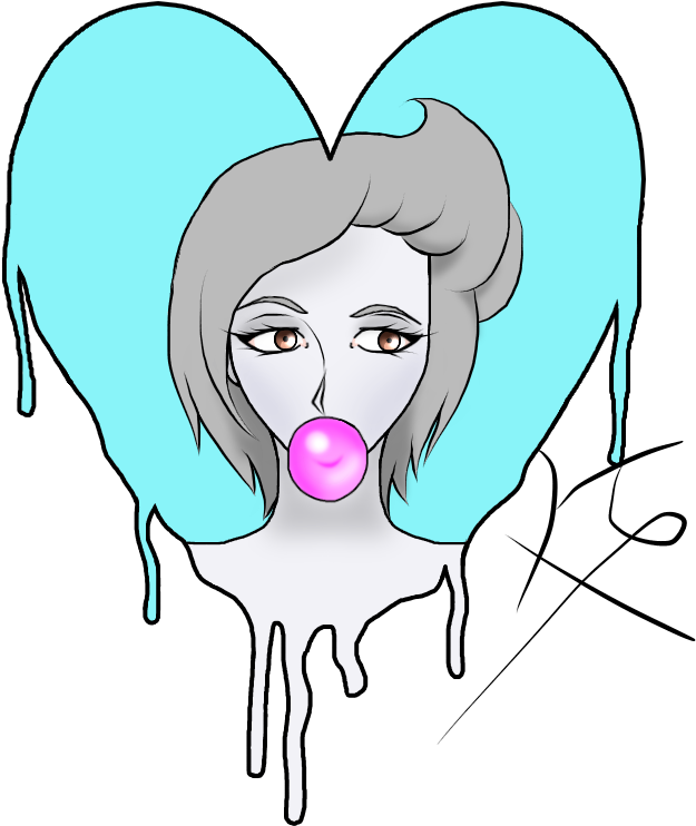 Bubble Gum Babe By Enmityrose Bubble Gum Babe By Enmityrose - Illustration (1000x1000)