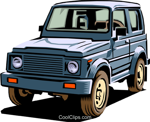 4 Wheel Drive Vehicle Royalty Free Vector Clip Art - 4 Wheel Drive Car Vector (480x390)