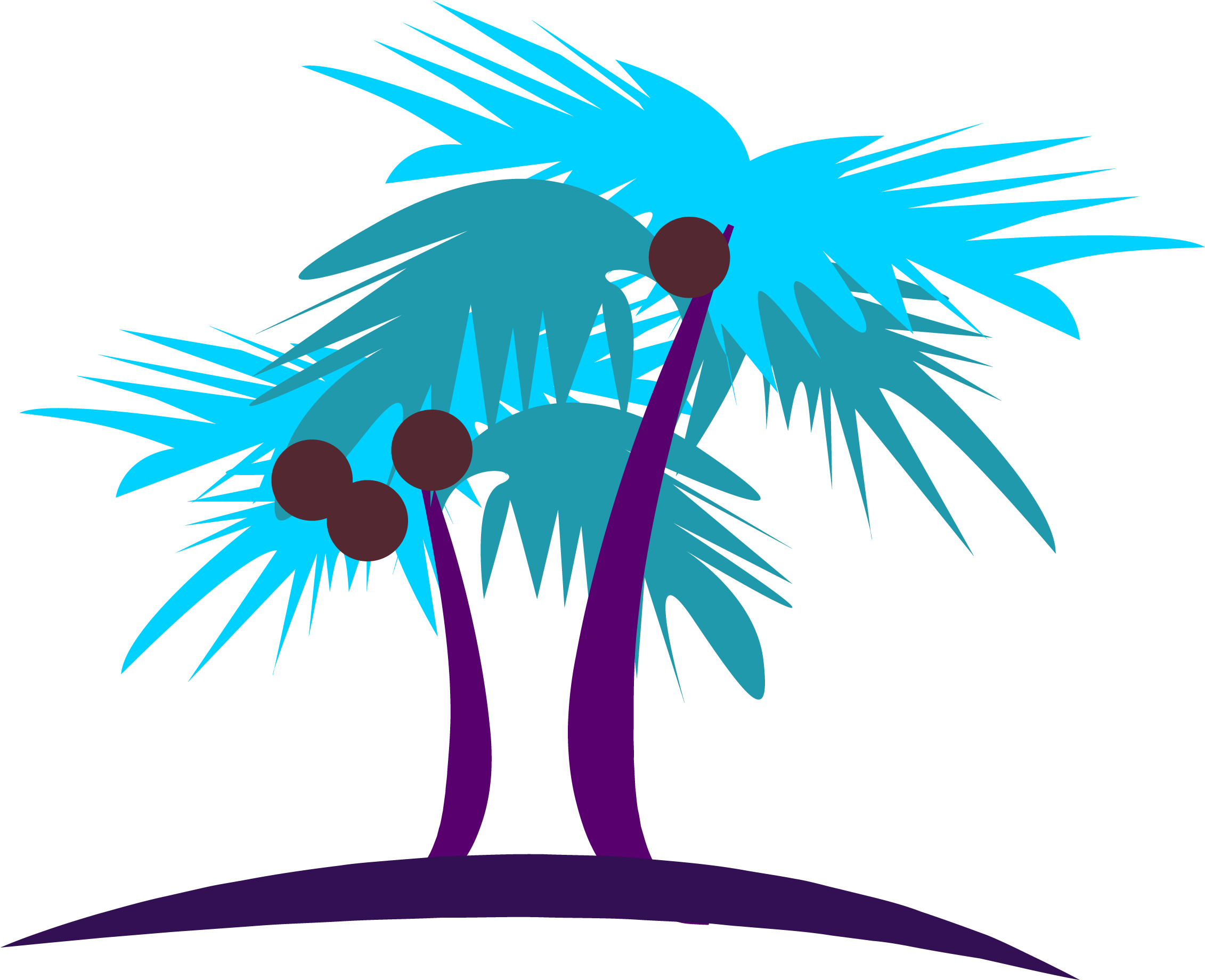 Coconut Milk - Coconut Tree - Lanlan 44pcs Wedding Photo Booth Props Party Funny (2972x2688)