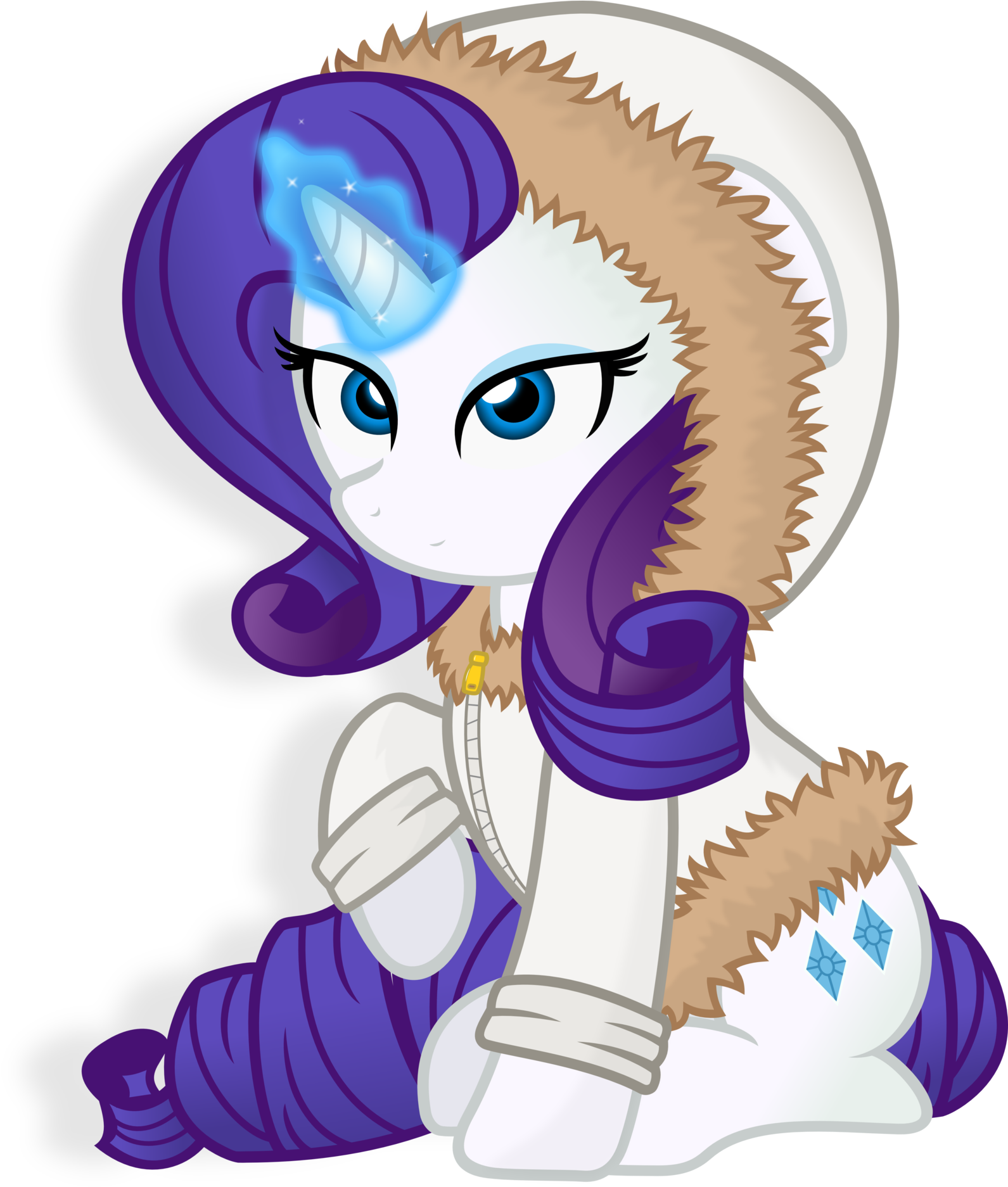 Rarity Hoodie By Godoffury - Mlp Hoodie Vector (1600x1882)