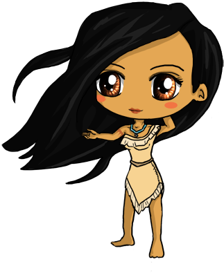 Pocahontas Chibi By Icypanther1 - Chibi Pocahontas (350x468)