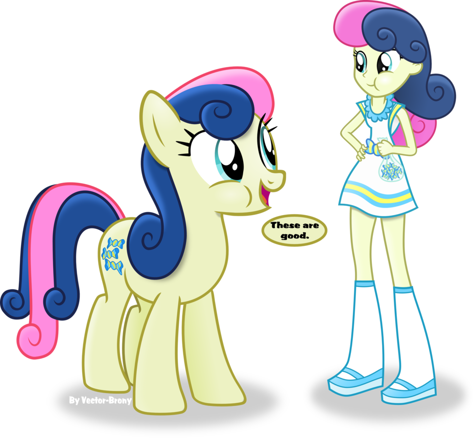 Bonbon Meets Bonbon By Vector-brony - Bon Bon Equestria Girl (930x859)