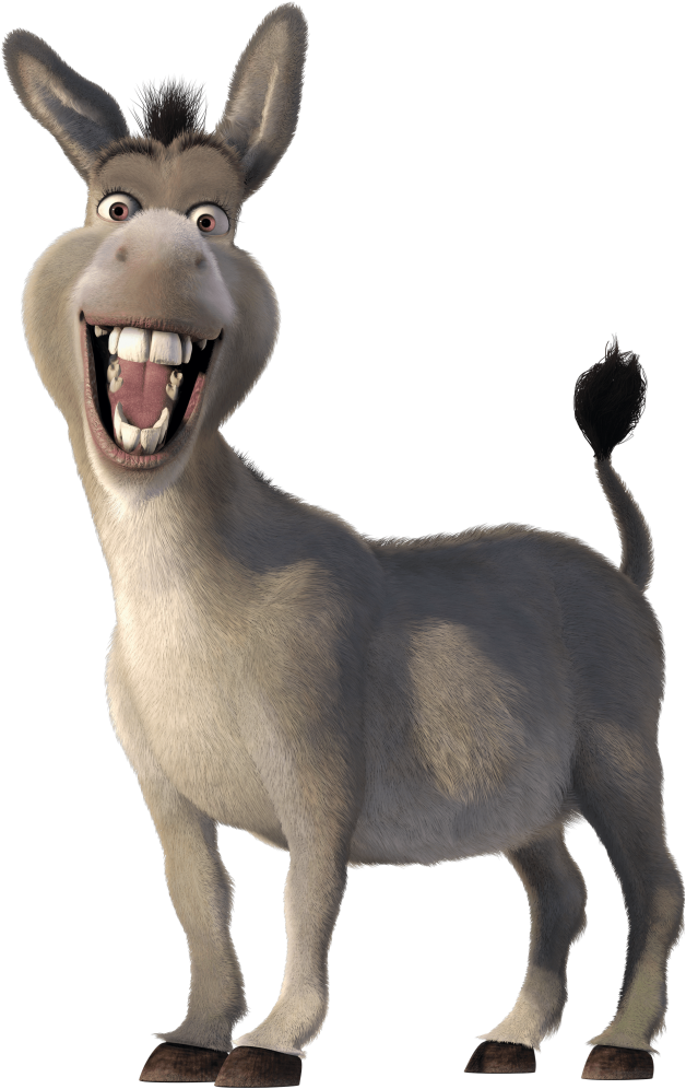 Donkey Free Png Transparent Background Images Free - Donkey From Shrek Png (656x1024)