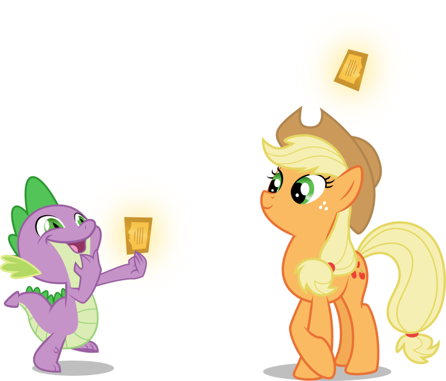 Mlp Spike's Got A Ticket By - Spike Tickets Mlp (900x770)