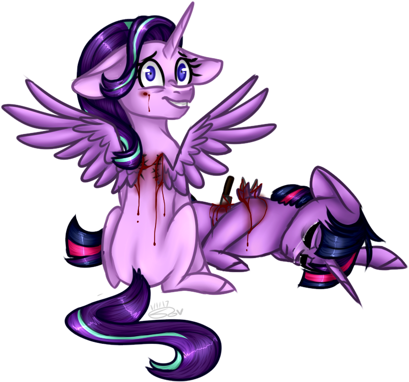 Alicorn, Amputation, Artist - Cartoon (864x804)