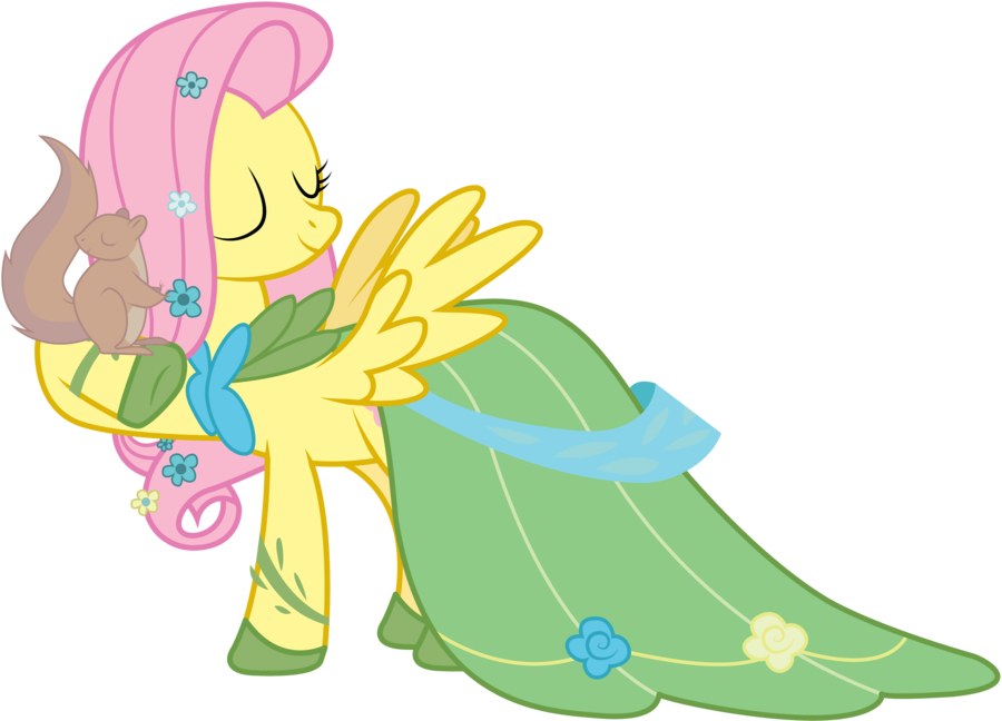 Fluttershy Hugging A Squirrel By Joeyh3- - Fluttershy (900x648)