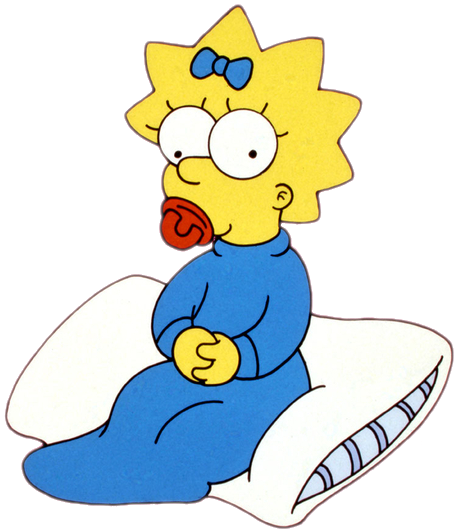 Cartoon Characters Simpsons Png Image - Maggie Simpson Png (800x600)