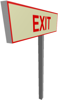 Exit Sign - Traffic Sign (420x420)