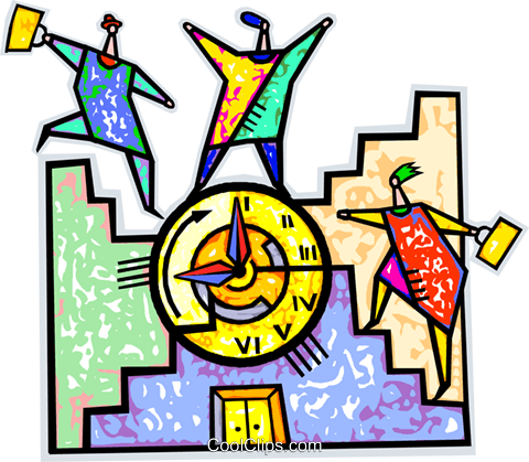 Business Starting A Workday Royalty Free Vector Clip - Time Management (480x419)