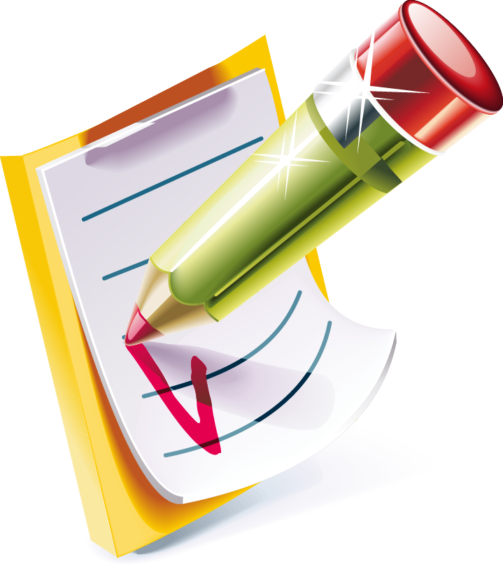 Lápiz De Papel De Cuaderno Clip Art - Pen (719x808)